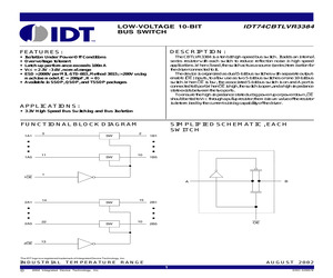 IDT74CBTLVR3384P.pdf