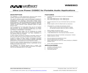 WM8903CLGEFK/R.pdf