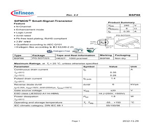 BSP88H6327XTSA1.pdf