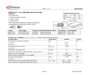 BSP123L6327.pdf