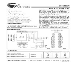 CY7C1021V33L-15ZCT.pdf