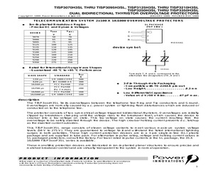 TISP3070H3SL THRU TISP3095H3SL, TISP3125.pdf