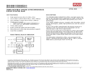 IS61WV25616FBLL-10BLI.pdf