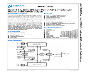 ADC11DV200CISQ/NOPB.pdf