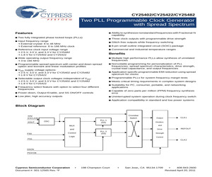 CY25402SXCT.pdf