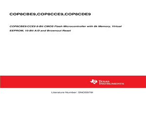 COP8CBE9IMT9/NOPB.pdf