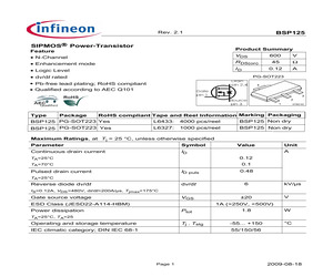 BSP125L6327XT.pdf