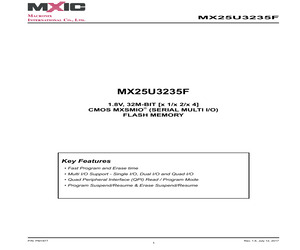 MX25U3235FBAI-10G/T&R.pdf