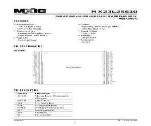 MX23L25610TC-10.pdf