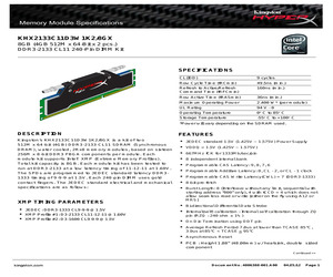 KHX2133C11D3W1K2/8GX.pdf