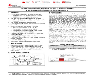 DS100BR210SQE/NOPB.pdf