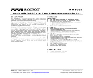 WM8985GEFL/R.pdf