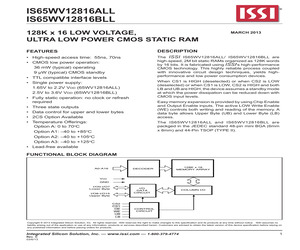 IS65WV12816ALL-70BA2.pdf