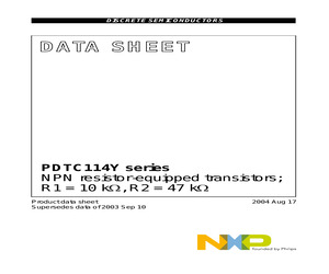 PDTC114YET/R.pdf