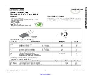 FGH20N60SFD.pdf