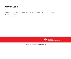 ADC11L066CIVY/NOPB.pdf