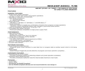 MX29F400CBTI-70G/TRAY.pdf